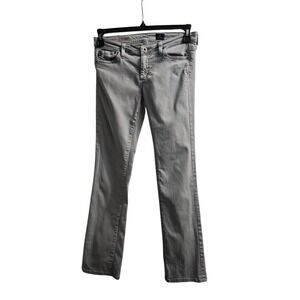 AG The Ballad Slim Bootcut Jeans Gray Denim Made in USA Women's Size 28‎